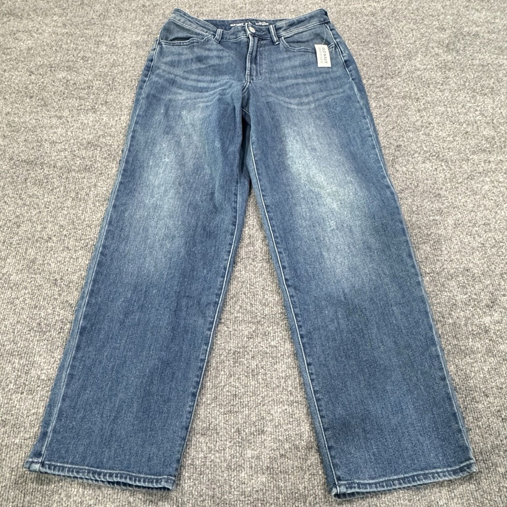 Old Navy Women's 8 Petite High Rise Sky Hi Wide Leg Denim Jeans NWT